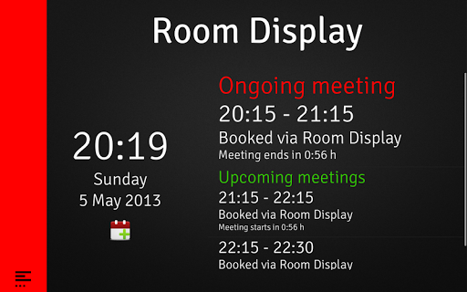 Room Display 3: 預訂會議