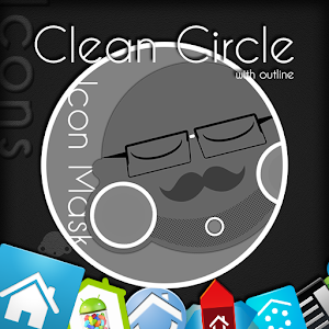 Clean Circle Icons w/outline.apk 1.0.1