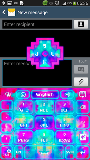 【免費個人化App】GO Keyboard Color Pixels Theme-APP點子