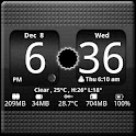FlipClock BlackOut Widget 4×2 logo