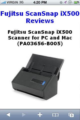 ScanSnap iX500 Scanner Reviews