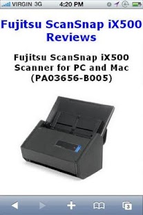 Free Download ScanSnap iX500 Scanner Reviews APK