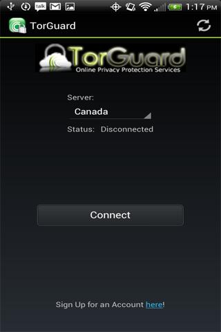 Torguard OpenVPN app for Android