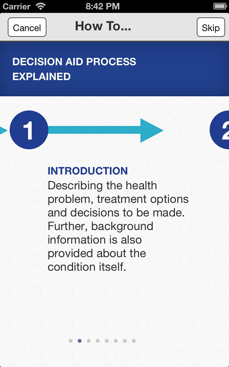 Smoking Cessation Decision Aid Screen 3