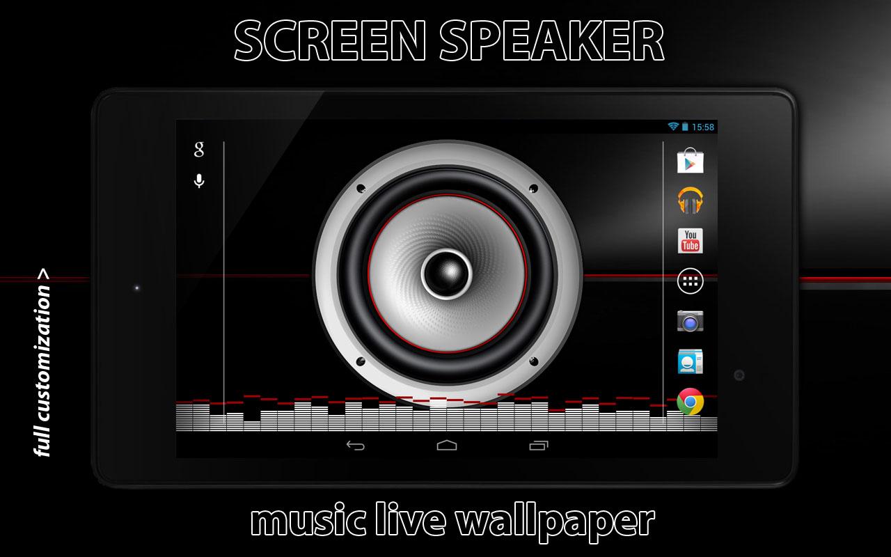 Screen Speaker Music Wallpaper - screenshot