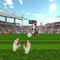 ゴールキーパーサッカーゲームの3D
