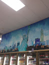 Mural at Times Square Deli