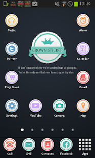 Free Download Crown Sticker icon theme APK for Android