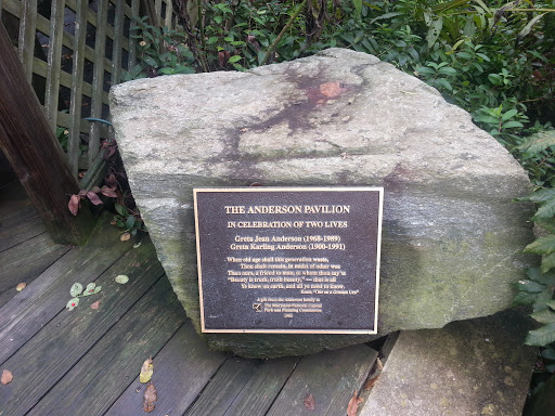 The Anderson Pavilion Historic Plaque 