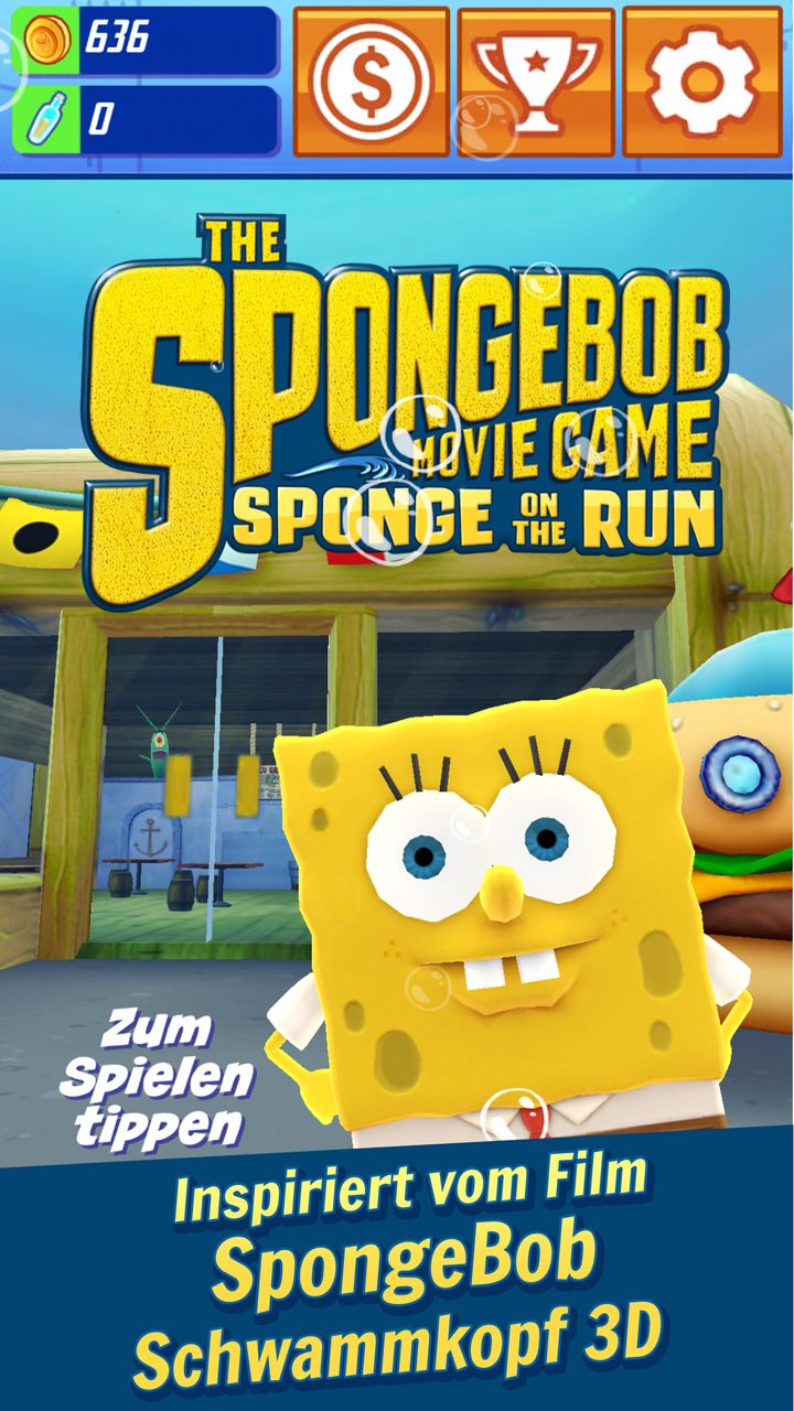 Android application SpongeBob: Sponge on the Run screenshort