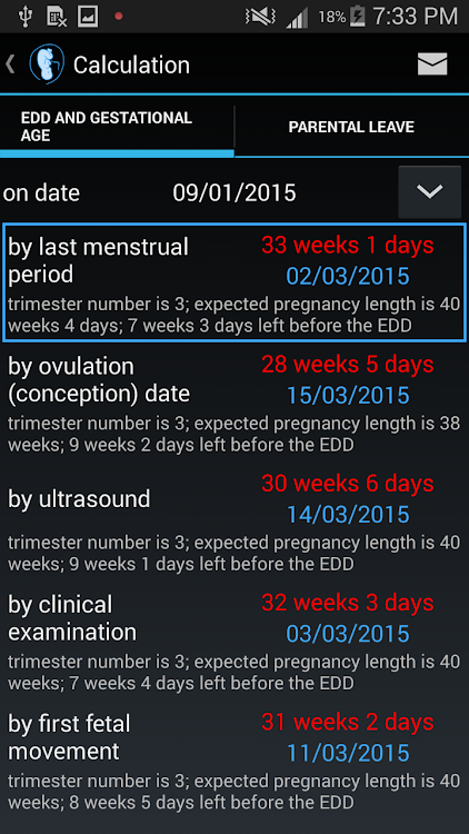 Pregnancy Calculator Android Applications Appagg