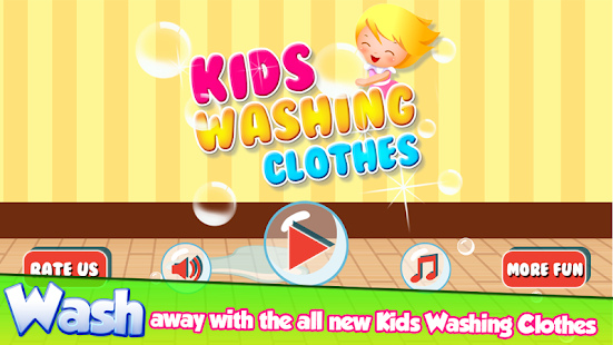 Kids Washing Clothes