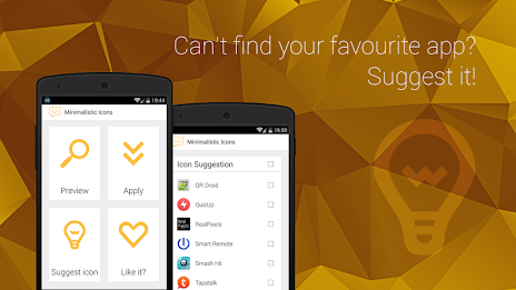 Minimalistic Icons | Yellow poster 15