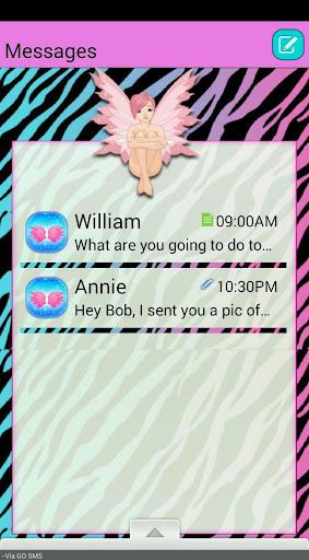 ZebraPixie GO SMS THEME