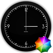 Fabian's Black clock widget  Icon
