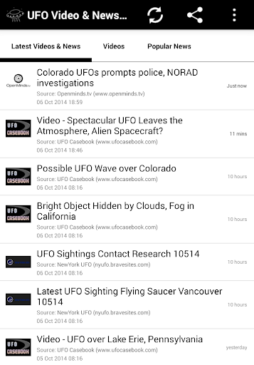 UFO Video News Links