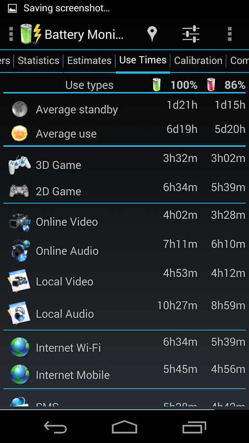   3C Battery Monitor Widget Pro – Capture d'écran 