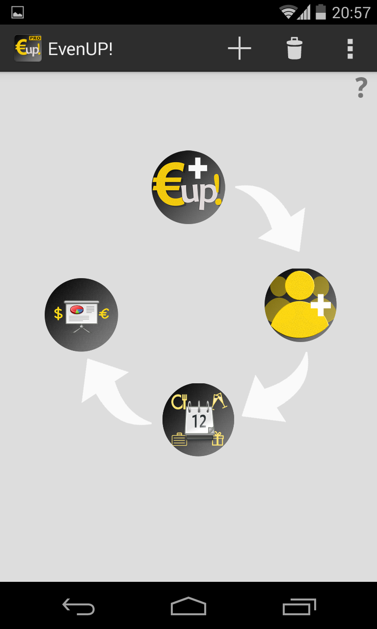 EvenUP! Pro Screen 1