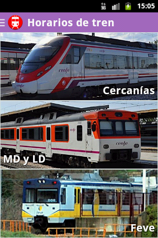 Horarios de tren