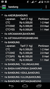 Tarif JNE - Bandung Screenshots 3