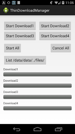 ThinDownloadManager Demo