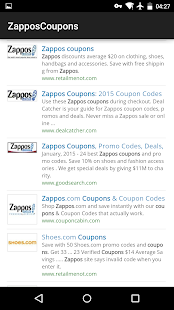 Free Coupons for Zappos APK for Android