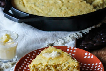 Brown Butter Sage Skillet Cornbread