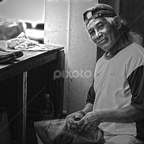 I am smiling  by Che Abu Bakar Che Said - People Portraits of Men