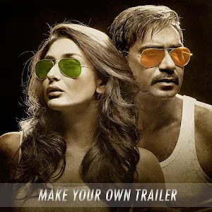 alt="For the die-hard fans of Singham, here is a chance to create your own impressive trailer for Singham Returns using your favorite video clips. We have provided you a set of soundtracks and video clips which will help you in making your own Singham Trailer. Use our clips, add your own versions and create your own Singham trailer to share it with your friends. So get creative and get going.  ************** FEATURES: ************** - Select Singham Returns video clips from app gallery, your own videos from phone gallery or capture using phone camera - Play video clips from app gallery before choosing - Add different color Subtitles to the video clip - Trim Video clip - Add music to video clip - Mute a video clip - Change sequence of videos to create trailer - Combine videos to create Singham trailer - Play trailer within the app - Share the trailer   *Supported Video Formats : .mp4, .m4a, .3gp, .wmv *Supported Audio Format : .mp3 *App not supported on tablets"