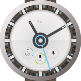Pujie Blue - Wear Watch Face(圖3)-速報App