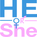 He or She logo