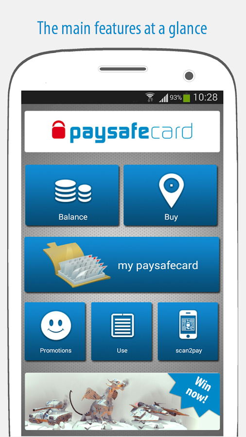 paysafecard pay cash online Androidapps op Google Play