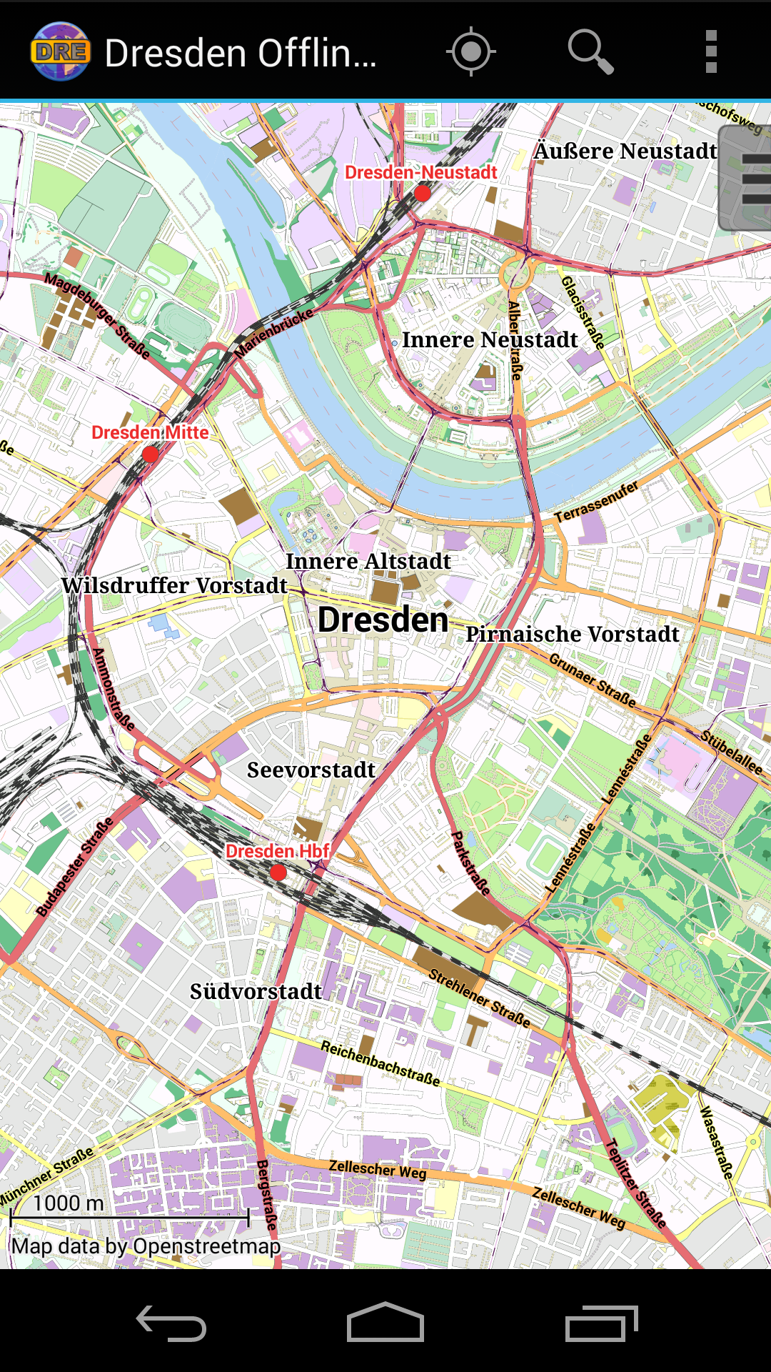 Android application Dresden Offline City Map screenshort