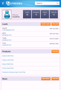 Streebo Insurance Agent app Screenshots 1