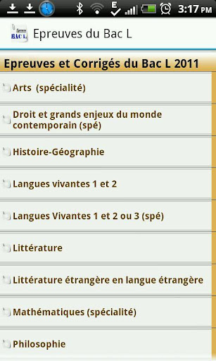 【免費教育App】Épreuves du BAC L-APP點子