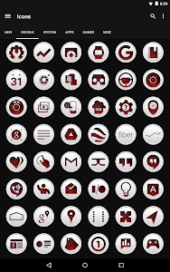 Screenshot Clean Red - Icon Pack v2.2.3