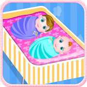 Newborn twins girls games  Icon