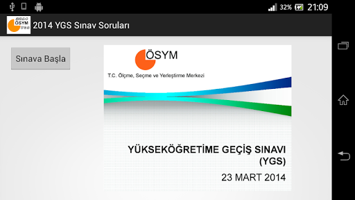 【免費教育App】2014 YGS Sınav Soruları Deneme-APP點子