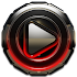 Poweramp skin Red Glow3.10 (Paid)