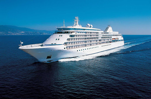 Silversea_Silver_Shadow_at_sea - Silversea's Silver Shadow gives guests a top-tier cruising experience and trademark intimate ambience.