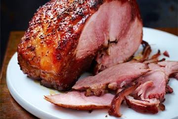 Cola ham with maple & mustard glaze