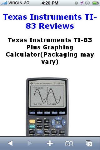 TI83 Calculator Reviews