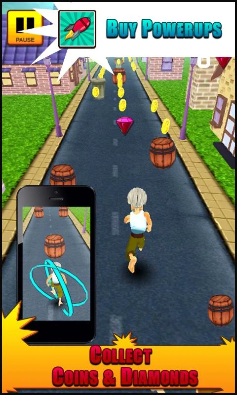 Grandpa Run 3D - screenshot