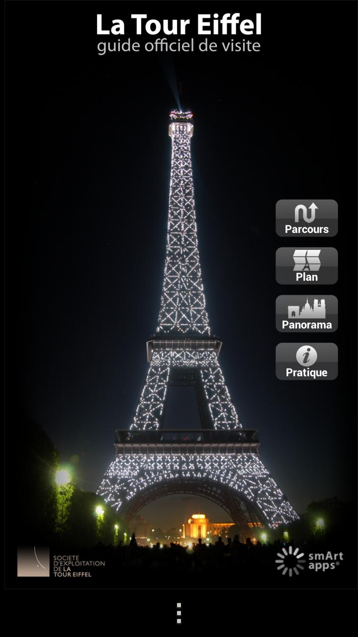 Android application Tour Eiffel, guide officiel screenshort