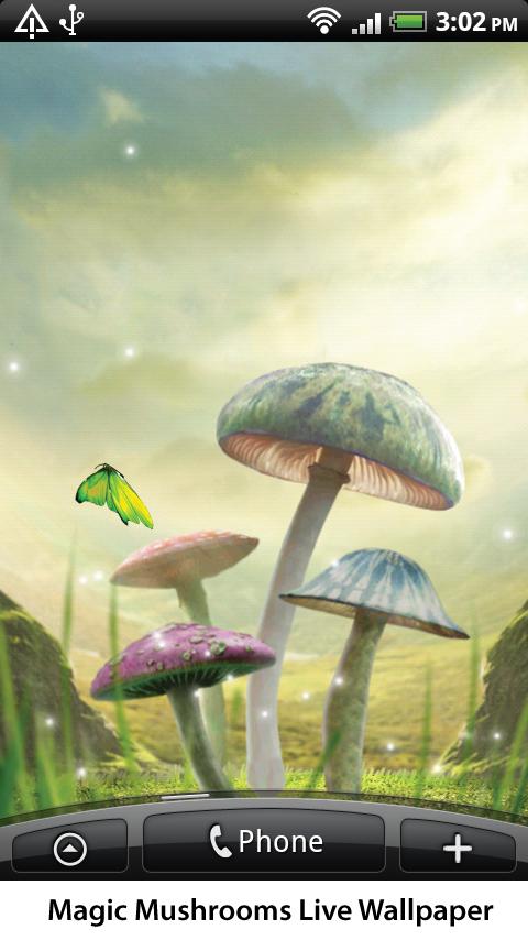 Magic Mushrooms Live Wallpaper Screen 1