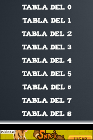 tablas de multiplicar