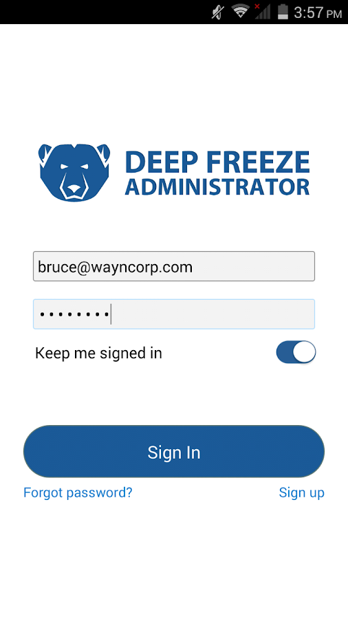 Deep Freeze Administrator screenshot