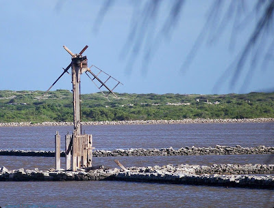 An abandoned windmill on Salt Cay in Turks and Caicos.