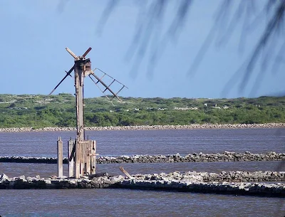 An abandoned windmill on Salt Cay in Turks and Caicos.