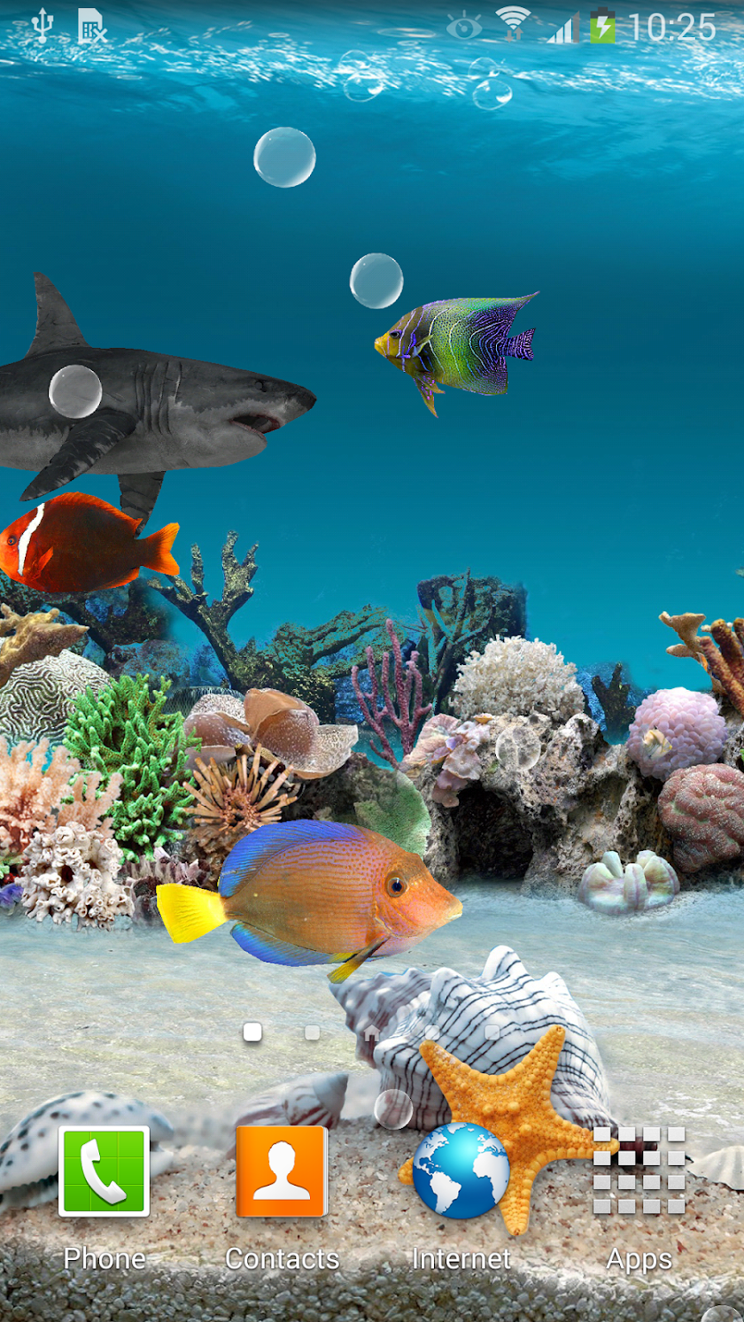 3D Aquarium Live Wallpaper HD Screen 1